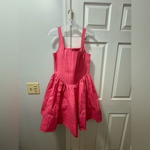 NWT STAUD Landscape Mini Dress Lollipop Size 8